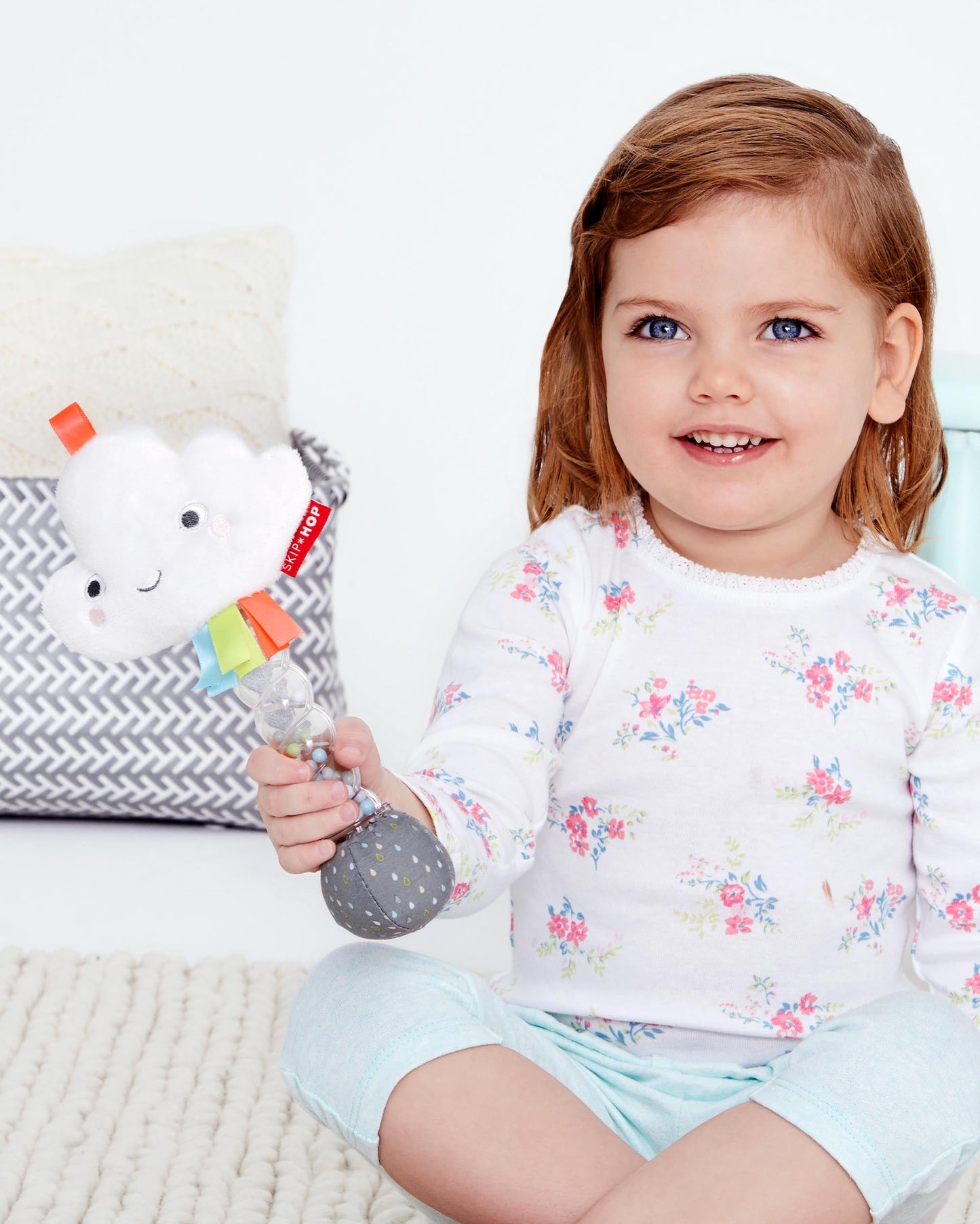 Silver Lining Cloud Rainstick Rattle