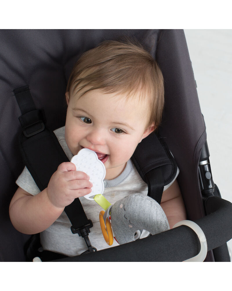 Silver Lining Cloud Rattle Moon Stroller Baby Toy