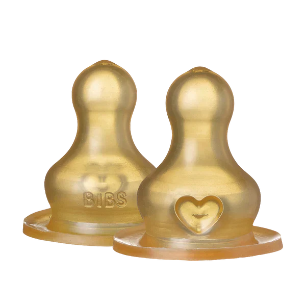 BIBS Bottle Nipple Latex 2 PK