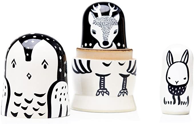 Nesting Dolls Set of 3 Woodland Creatures