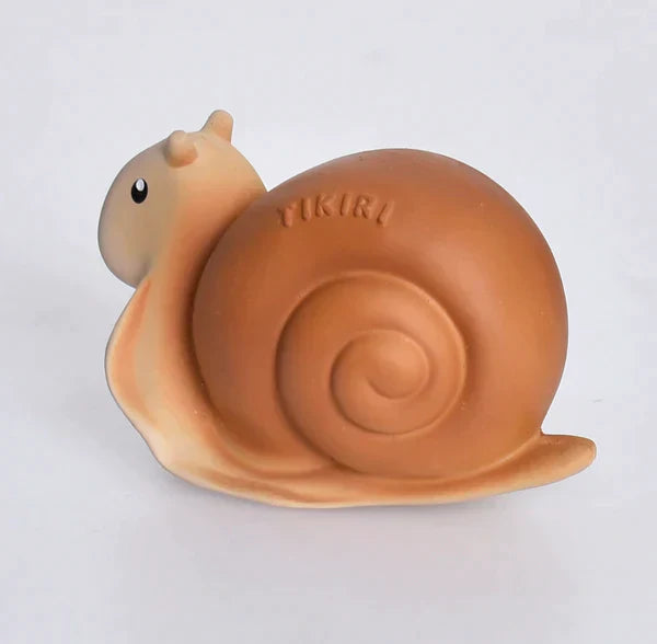 Snail Natural Rubber Teether, Rattle & Bath Toy