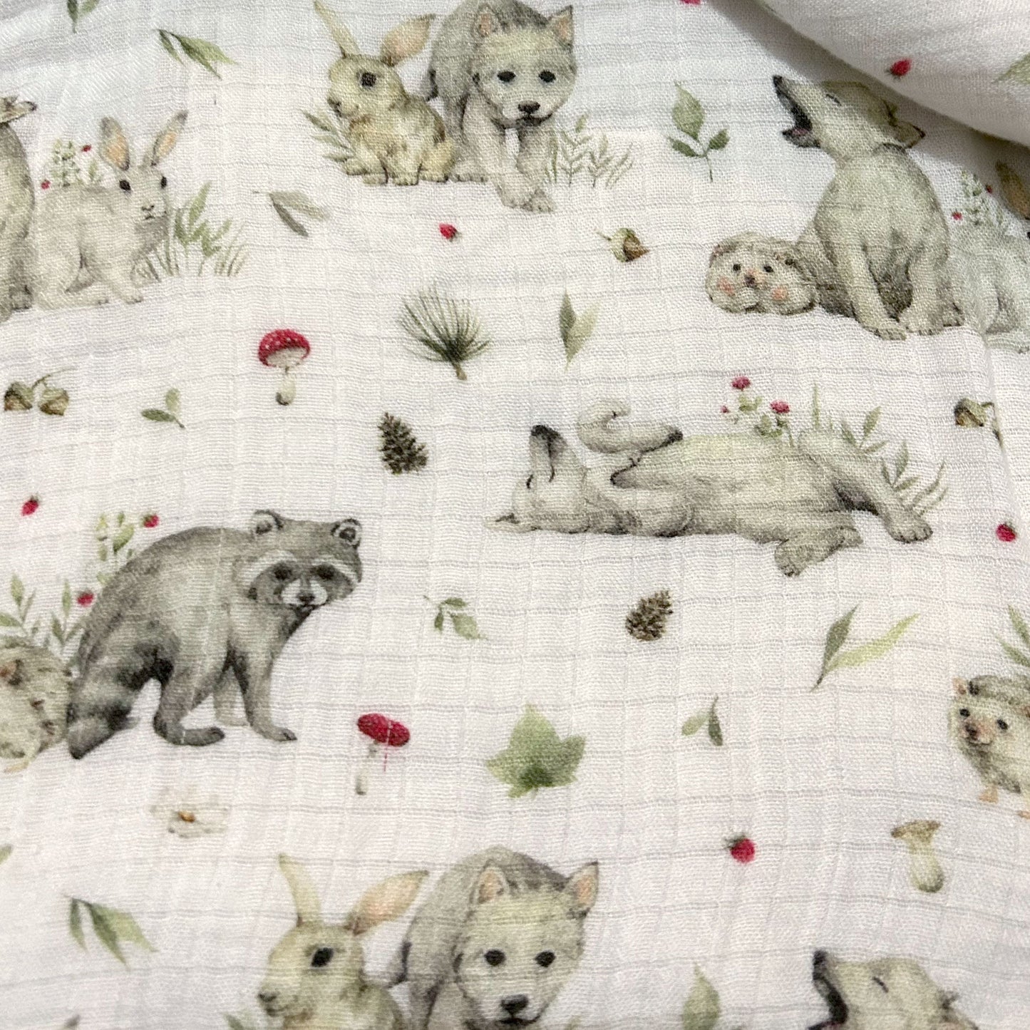 Simmons Reversible waffle muslin blanket