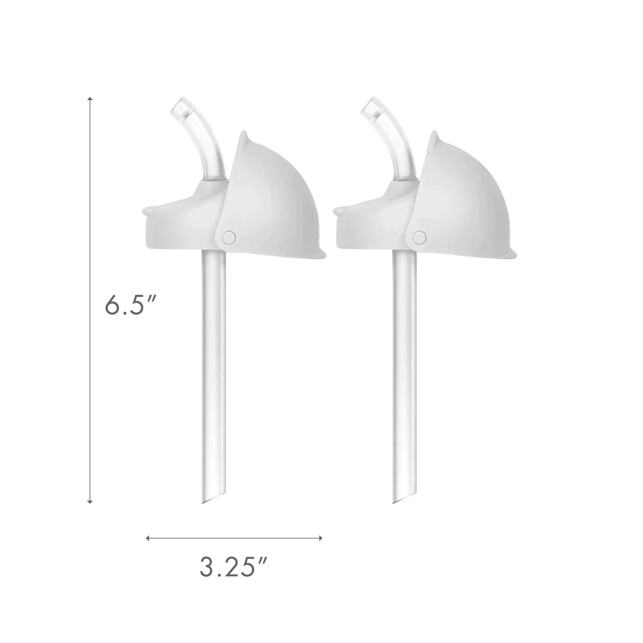 NURSH Silicone Straw Conversion Top 2 Pack