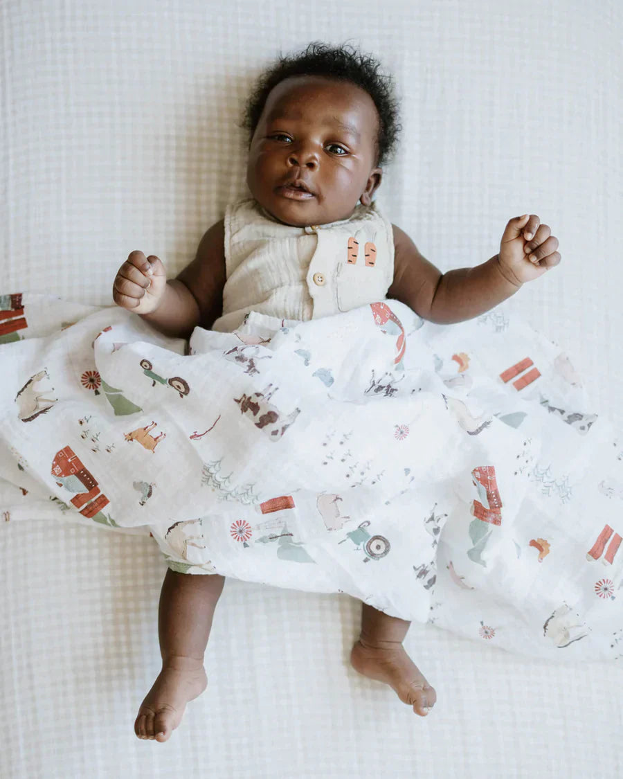 Cotton Muslin Swaddle Blanket
