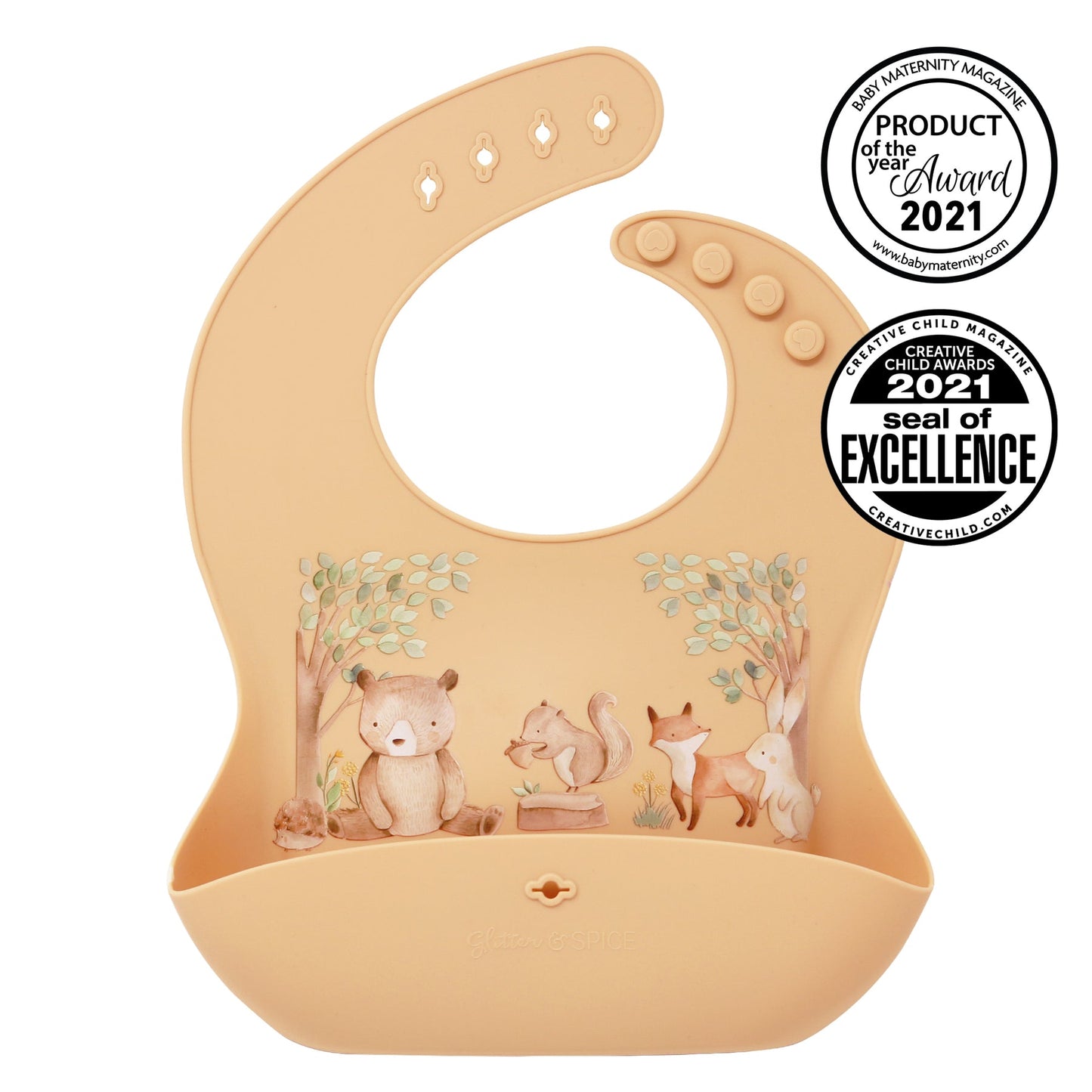 Glitter & Spice Silicone Food Bib