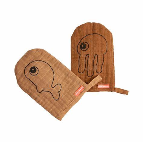 Wash Cloths 2Pk Sea Friends