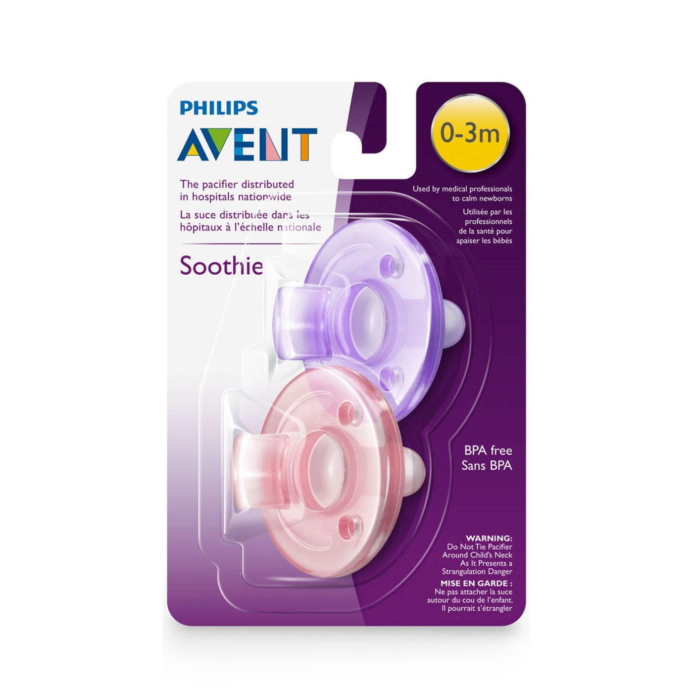 Soothie Pacifier 0-3m 2pk