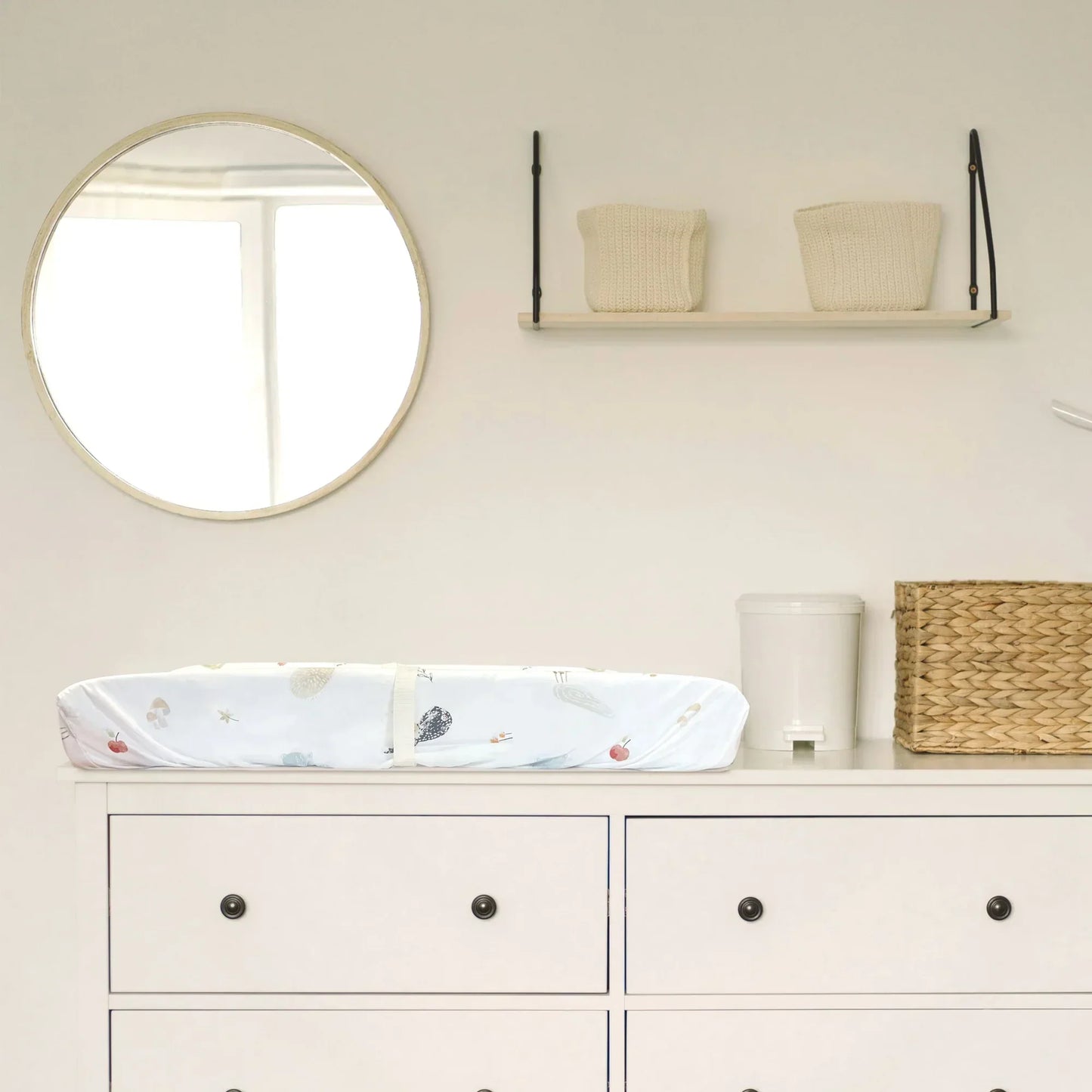 Changing Pad Cover w/Slits Percale