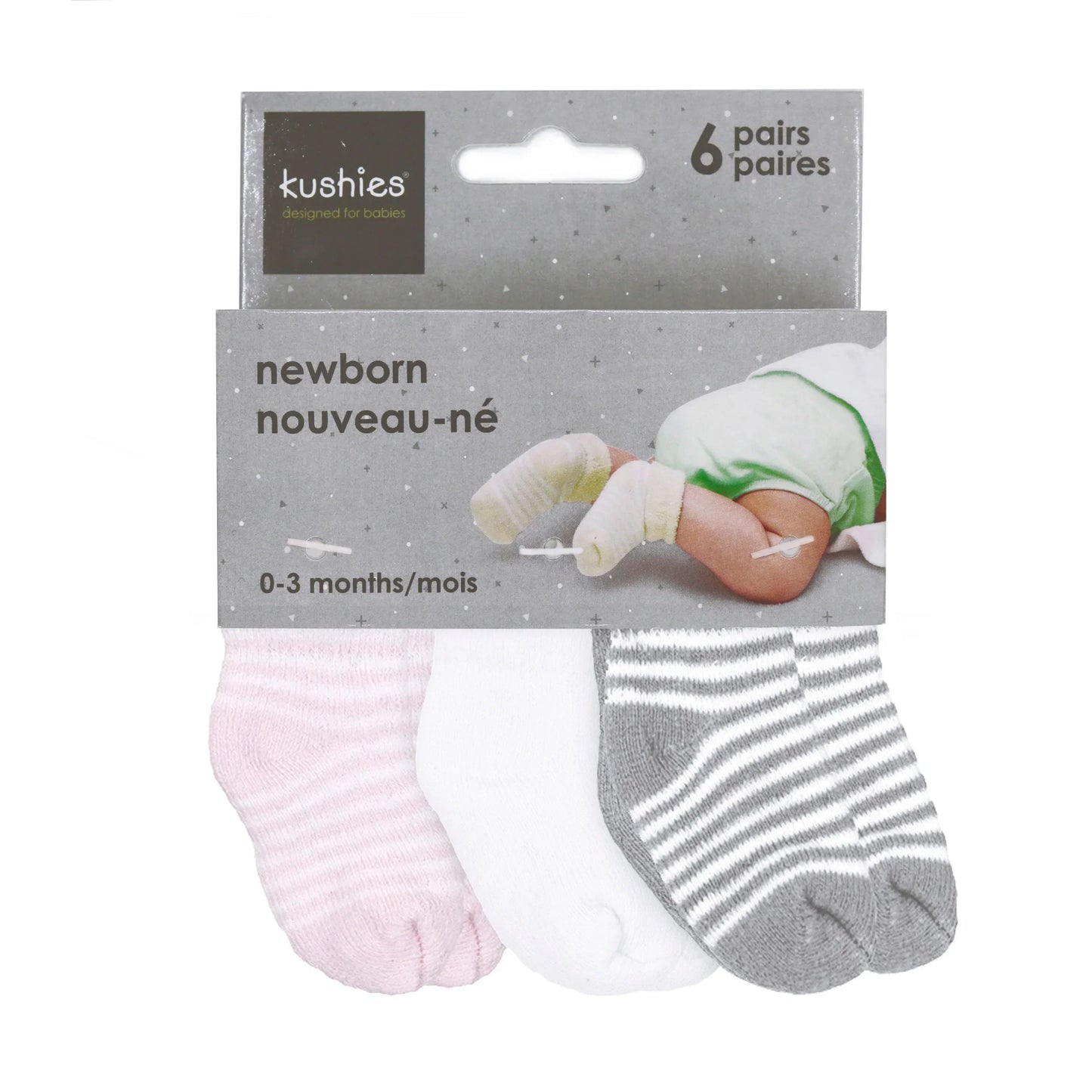 Newborn Socks 6 Pk