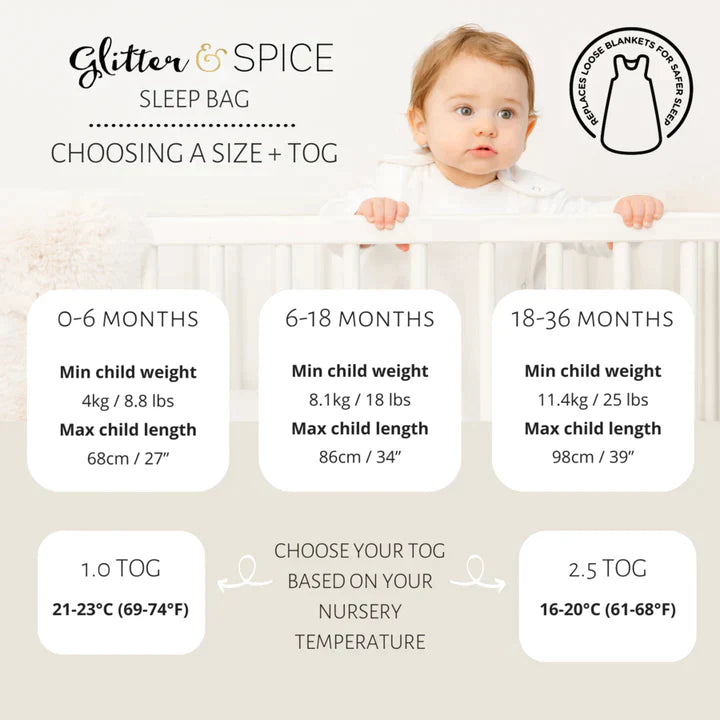 Sleep Bag 2.5 Tog- Morning Fog 6-18M