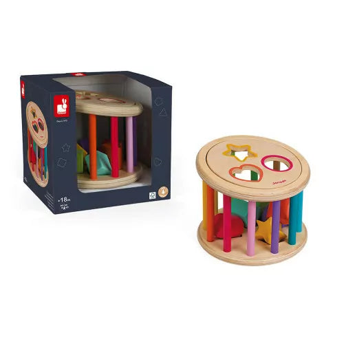 I Wood Shape Sorter Drum