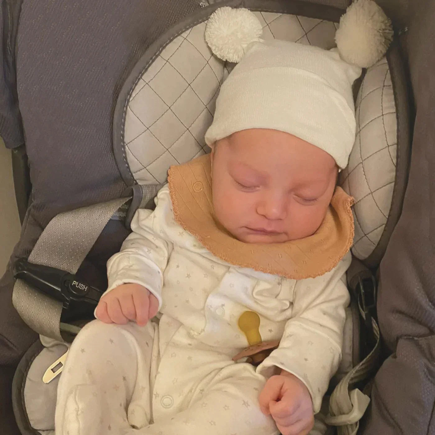 Newborn Hat Double Pompom