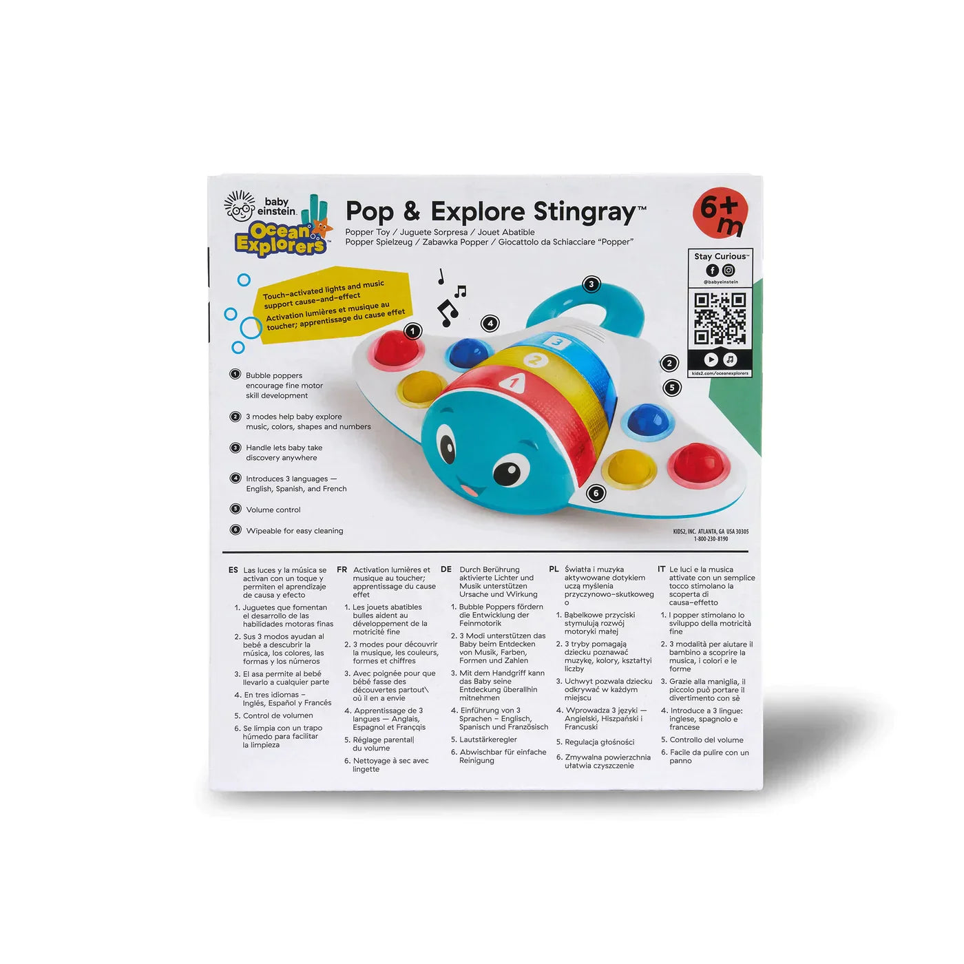 Pop & Explore Stingray Popper Toy