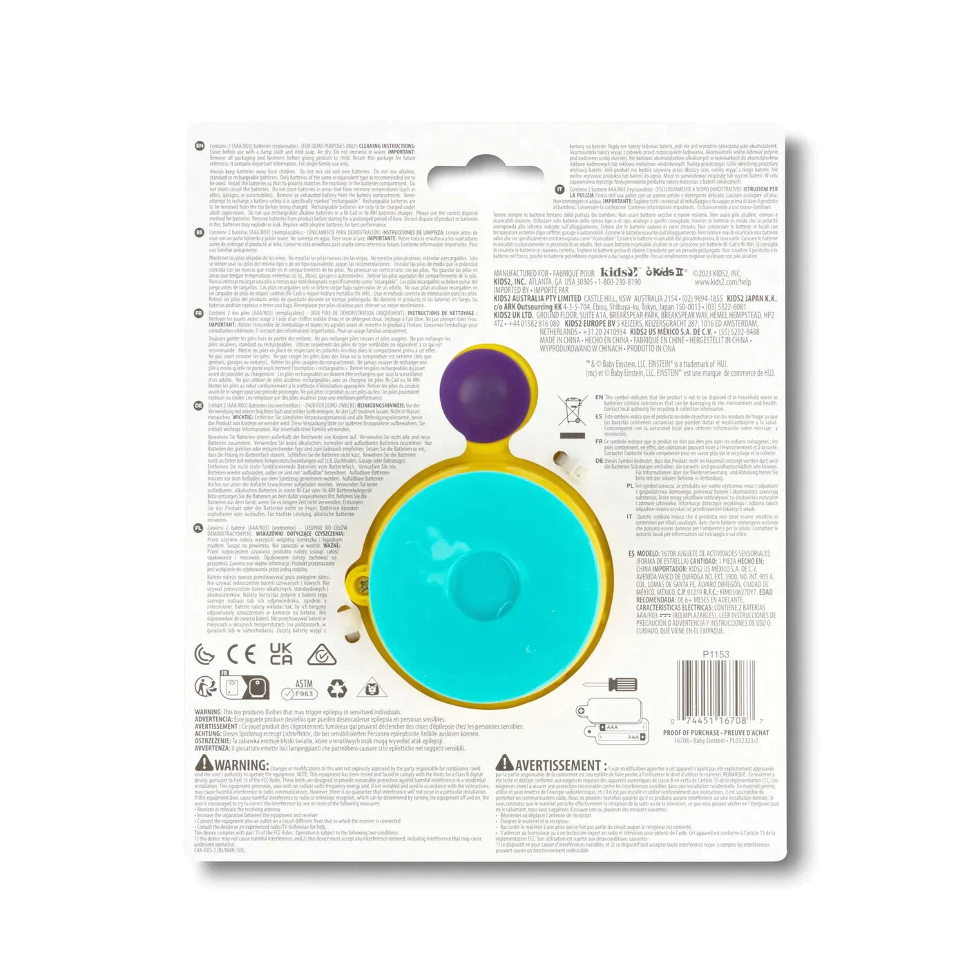 Pop & Glow Starfish Suction Cup Toy