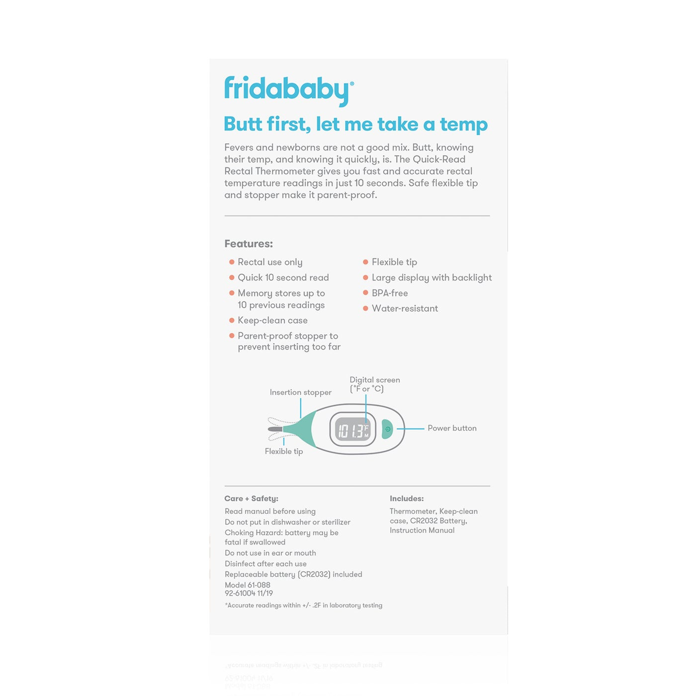 FridaBaby Quick Read Rectal Thermometer