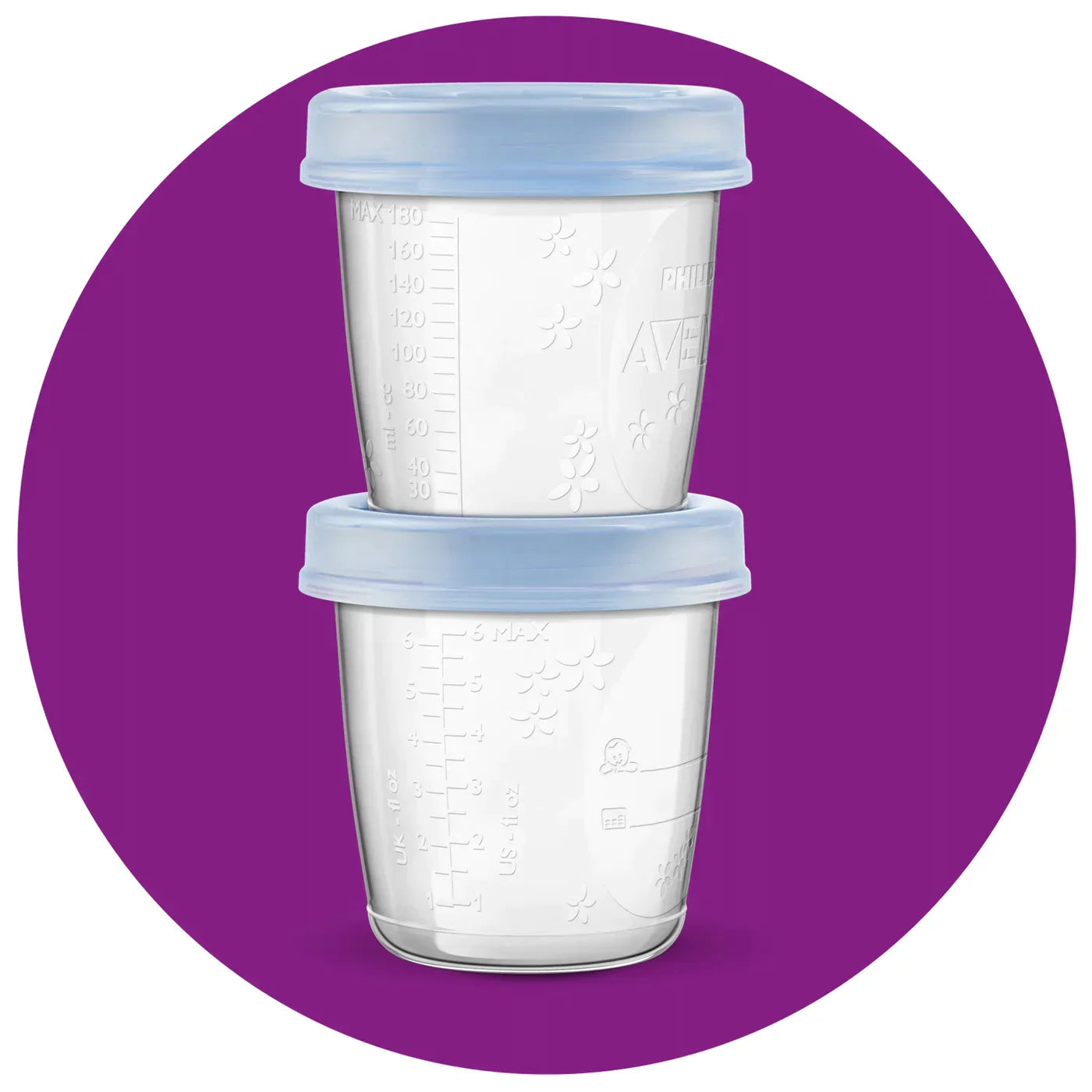 Breast Milk Storage Cups One Size