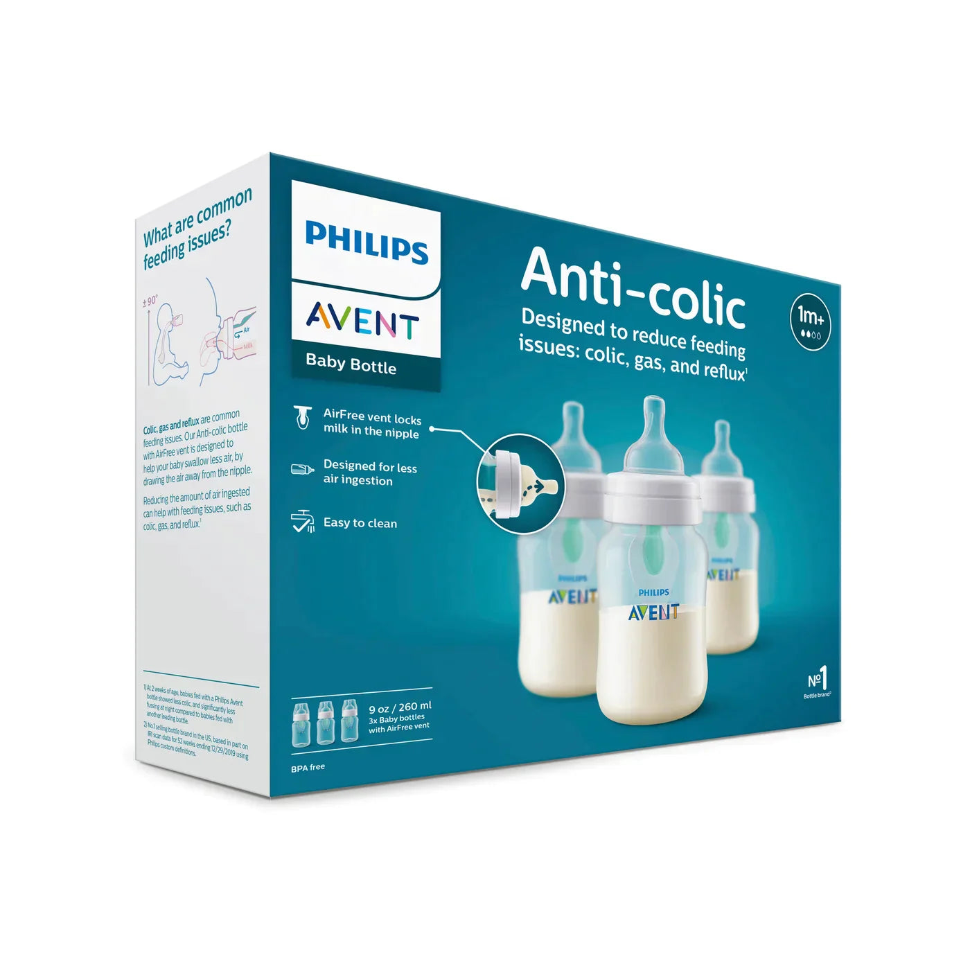 Anticolic Baby Bottle 9oz 3 pack