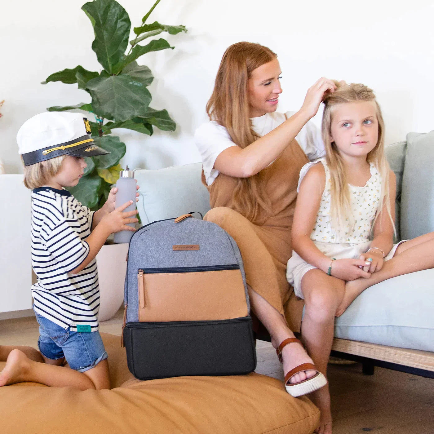 Axis Backpack: Camel/Graphite