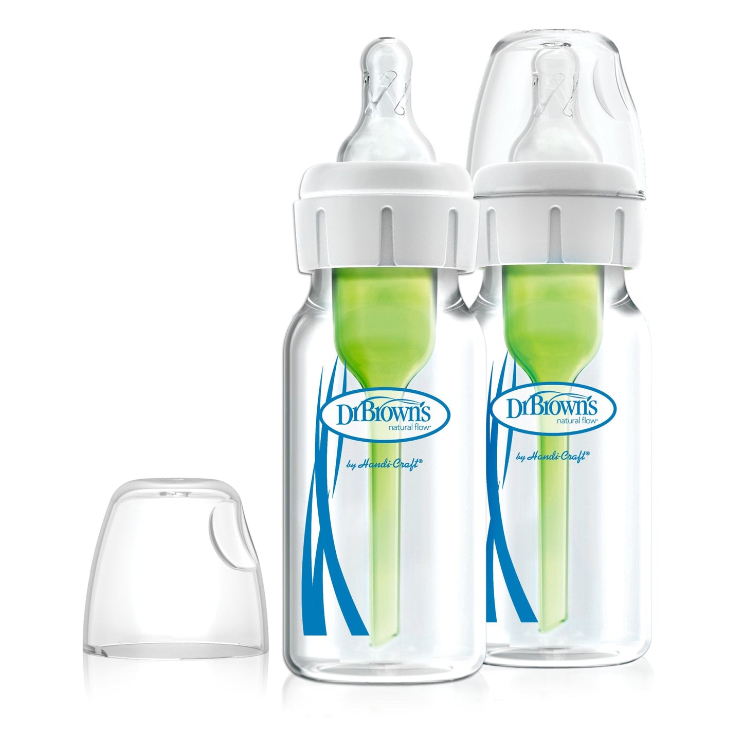 Natural Flow Options+ Anti-colic GLASS Bottle, 4oz/120 ml