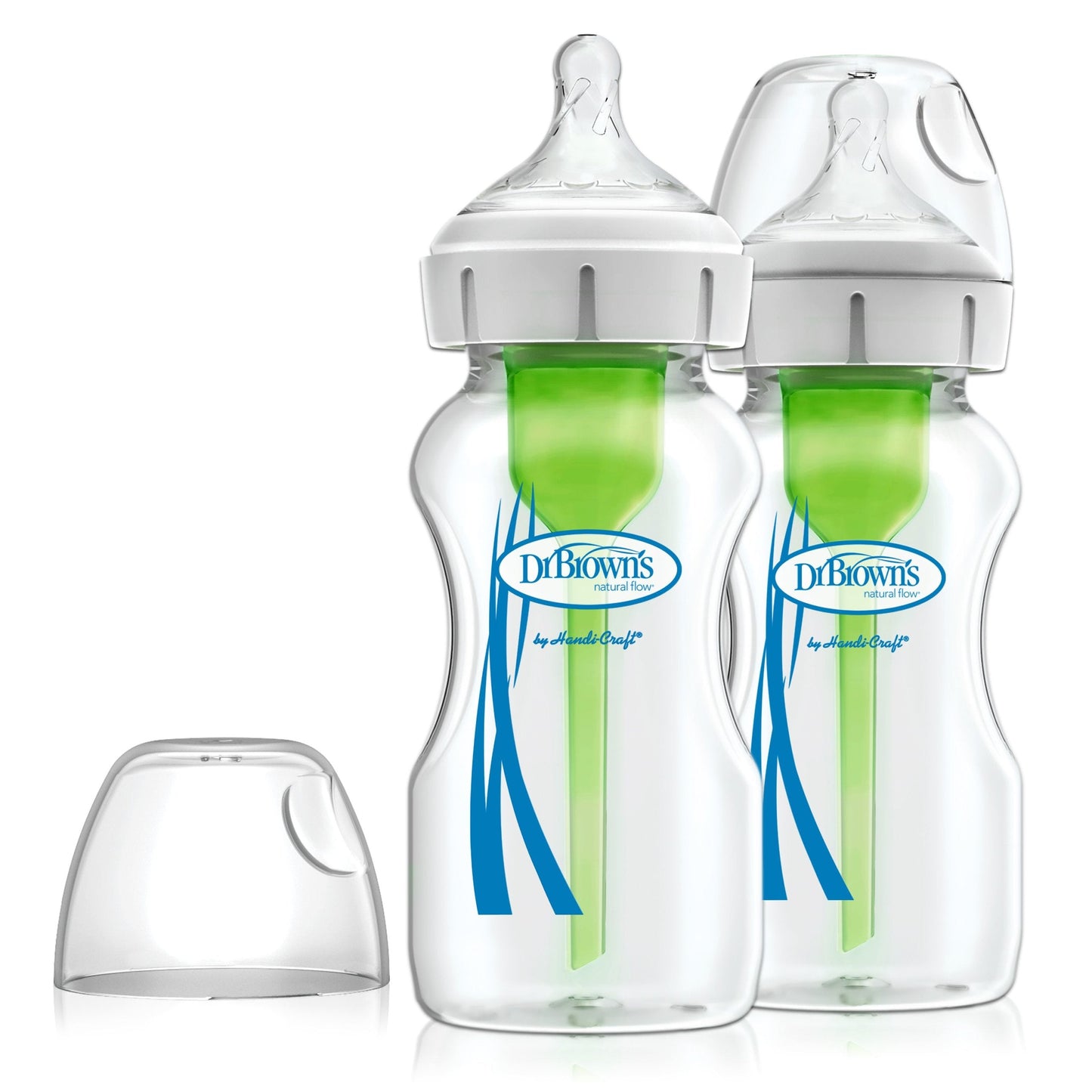 Natural Flow Options+ Glass Bottle Wide-Neck 9oz/270 ml