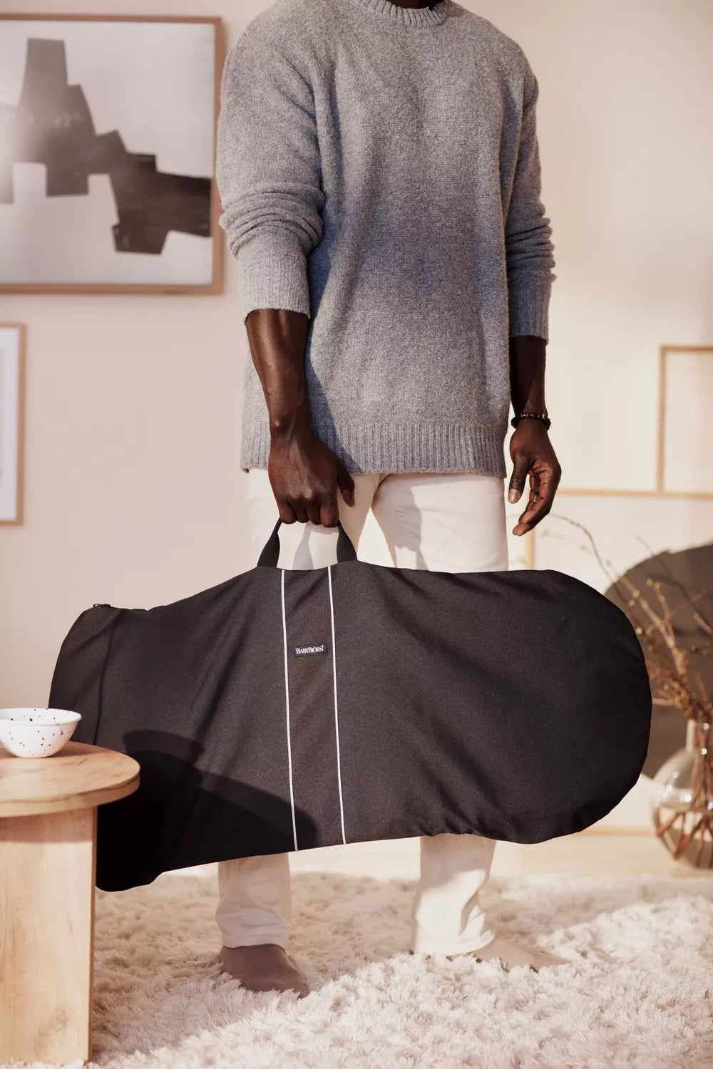 Transport Bag for Baby Bouncer Black