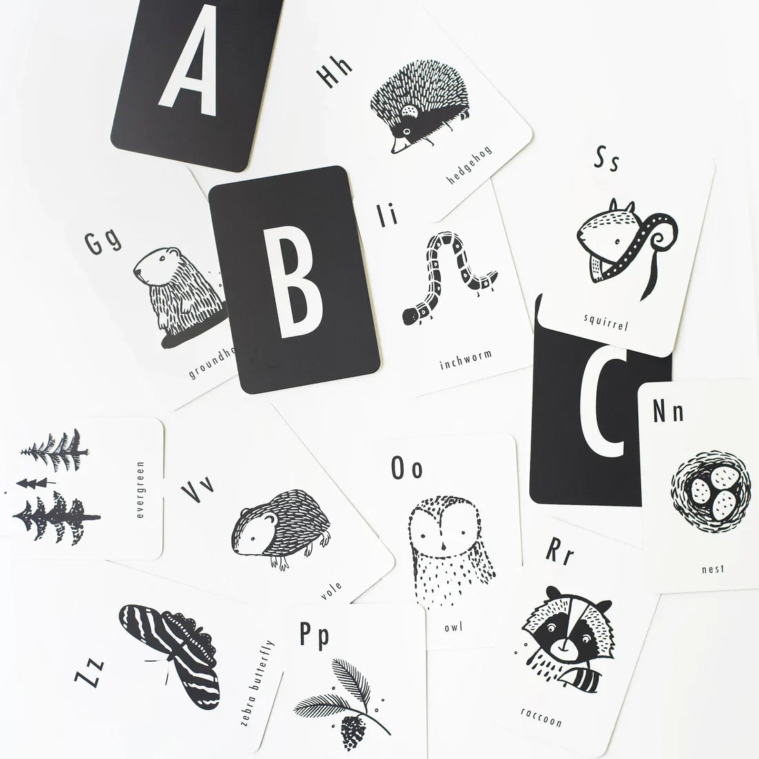 Art Cards - Woodland Alphabet Cards