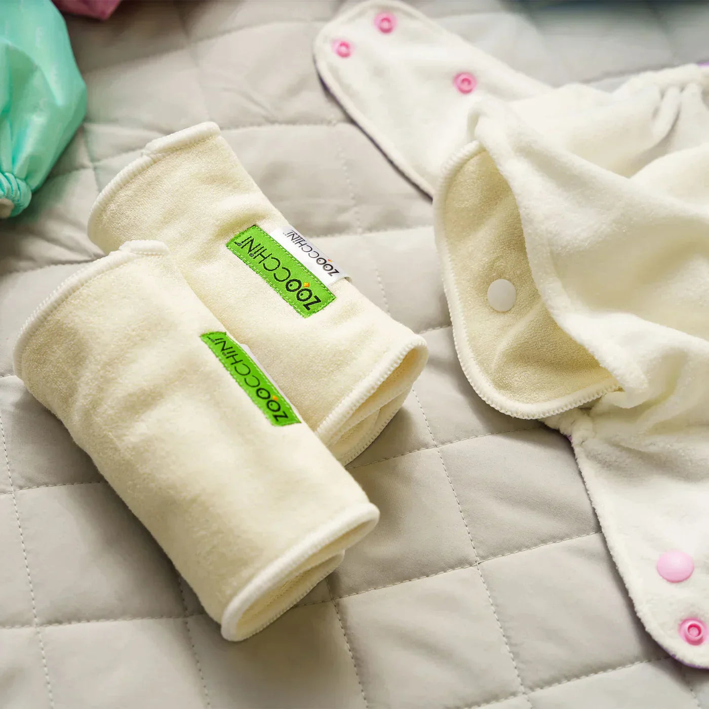 Reusable Absorbant 4 Layer Pocket Cloth Diaper Inserts 2Pk