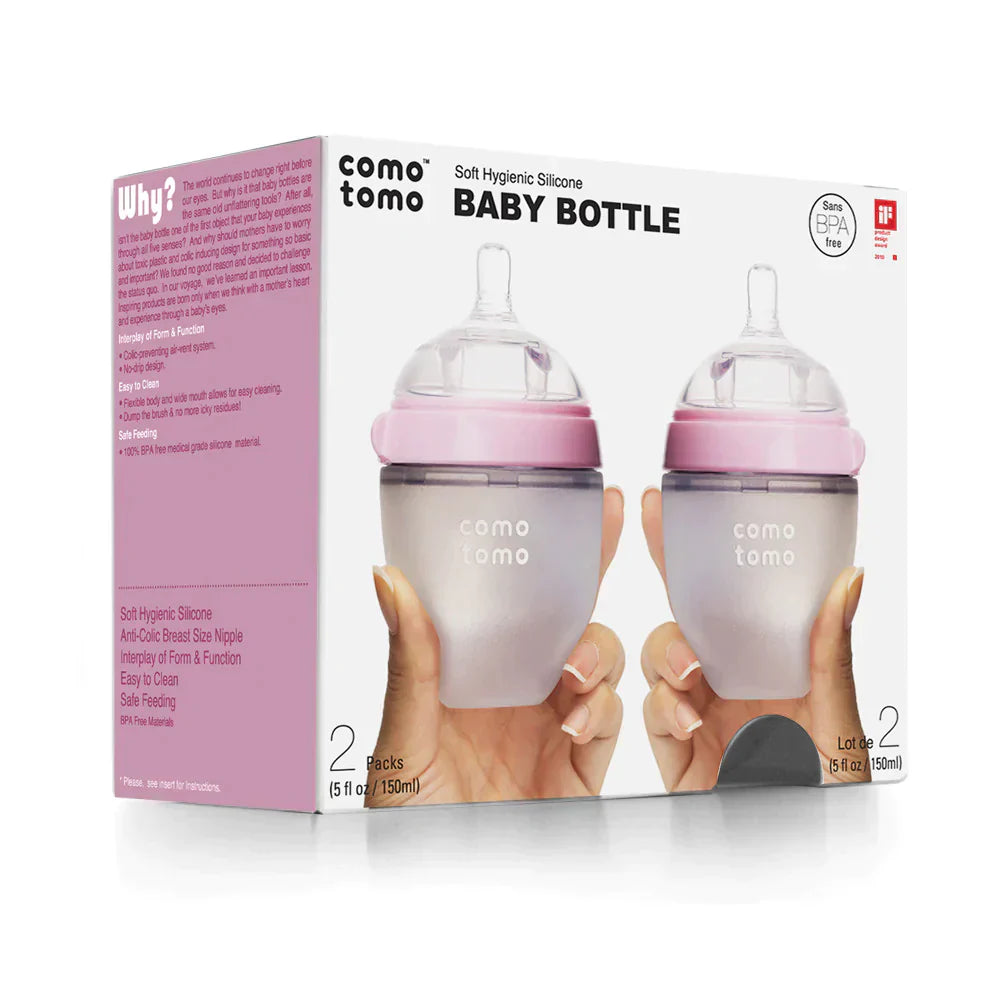 Baby Bottle Pink -8 oz/250ml 2pk