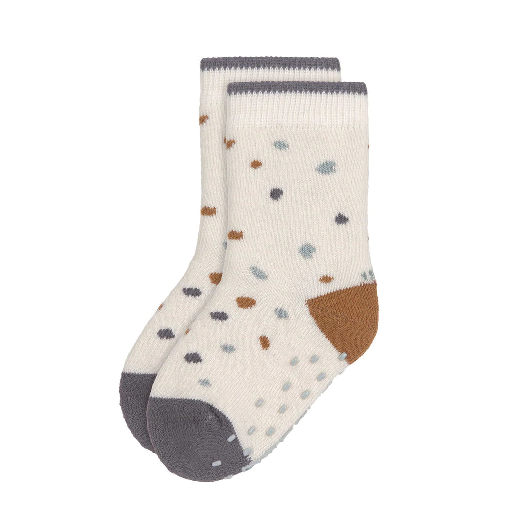 Anti-Slip Socks 2pcs - Tiny Farmer- Blue