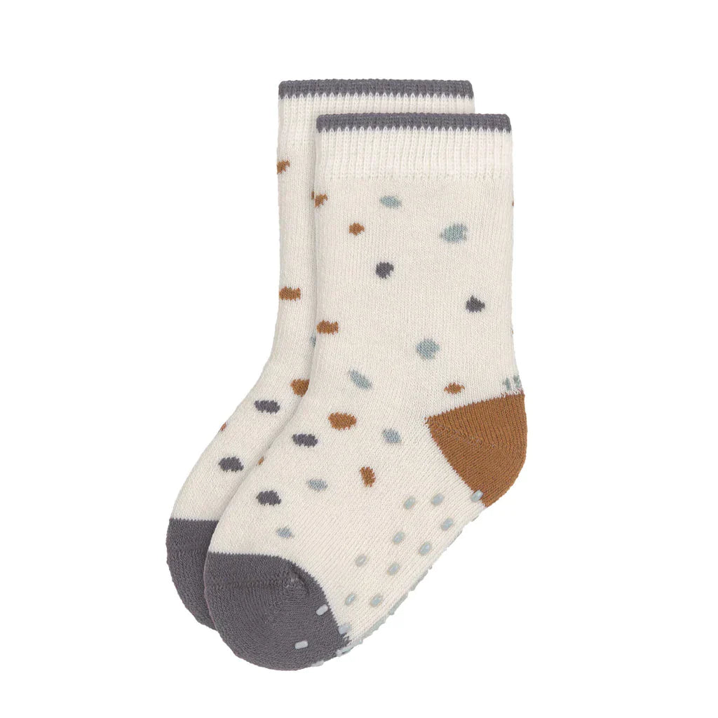 Anti-Slip Socks 2pcs - Tiny Farmer- Blue