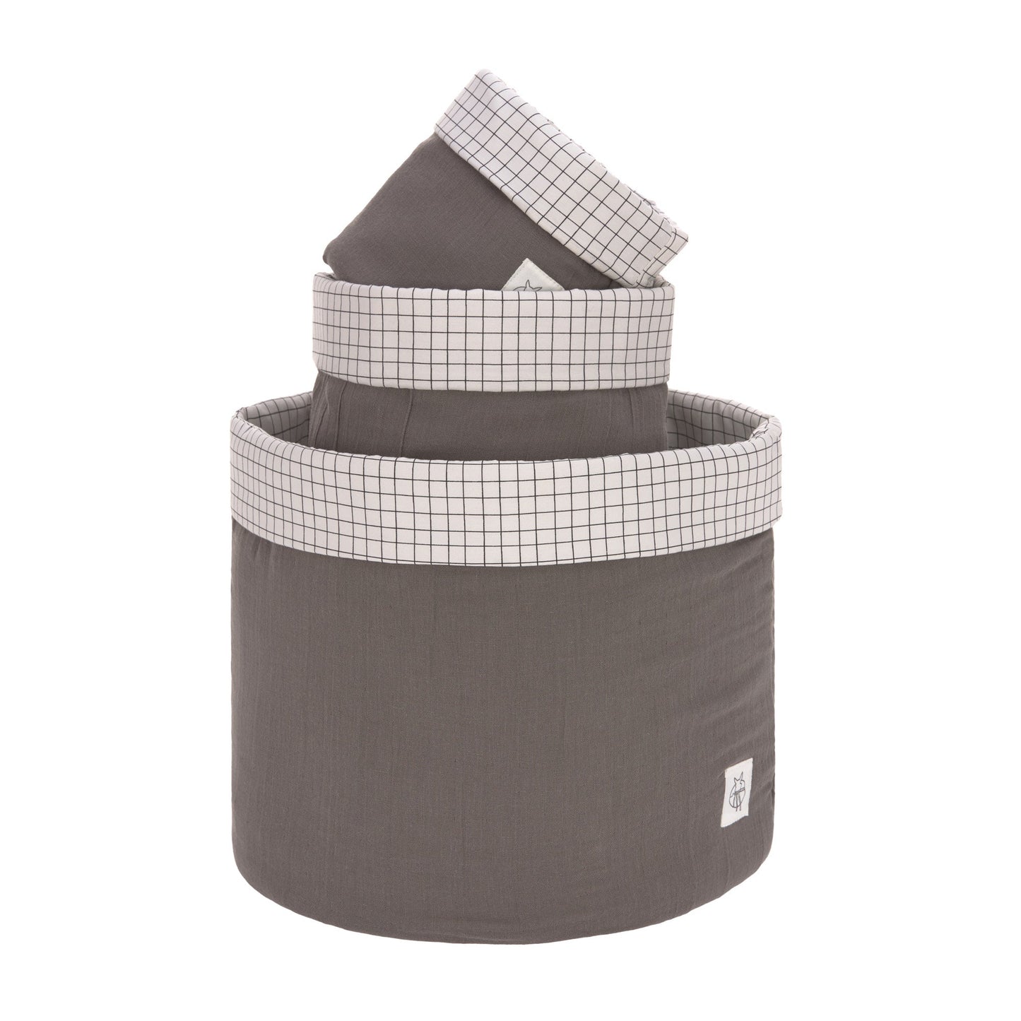 Storage Basket 3 pcs, anthracite