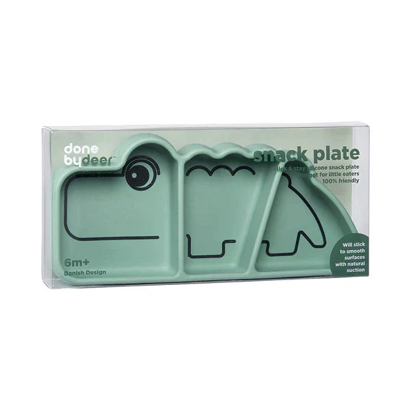 Silicone Stick & Stay snack plate