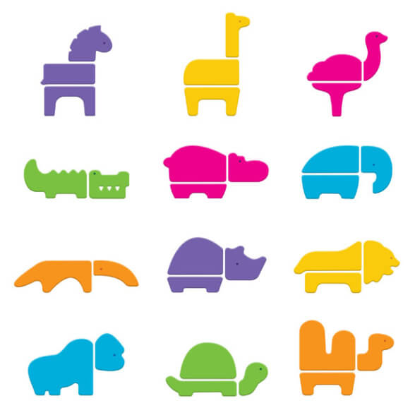 Safari Foam Puzzle Set for Bath