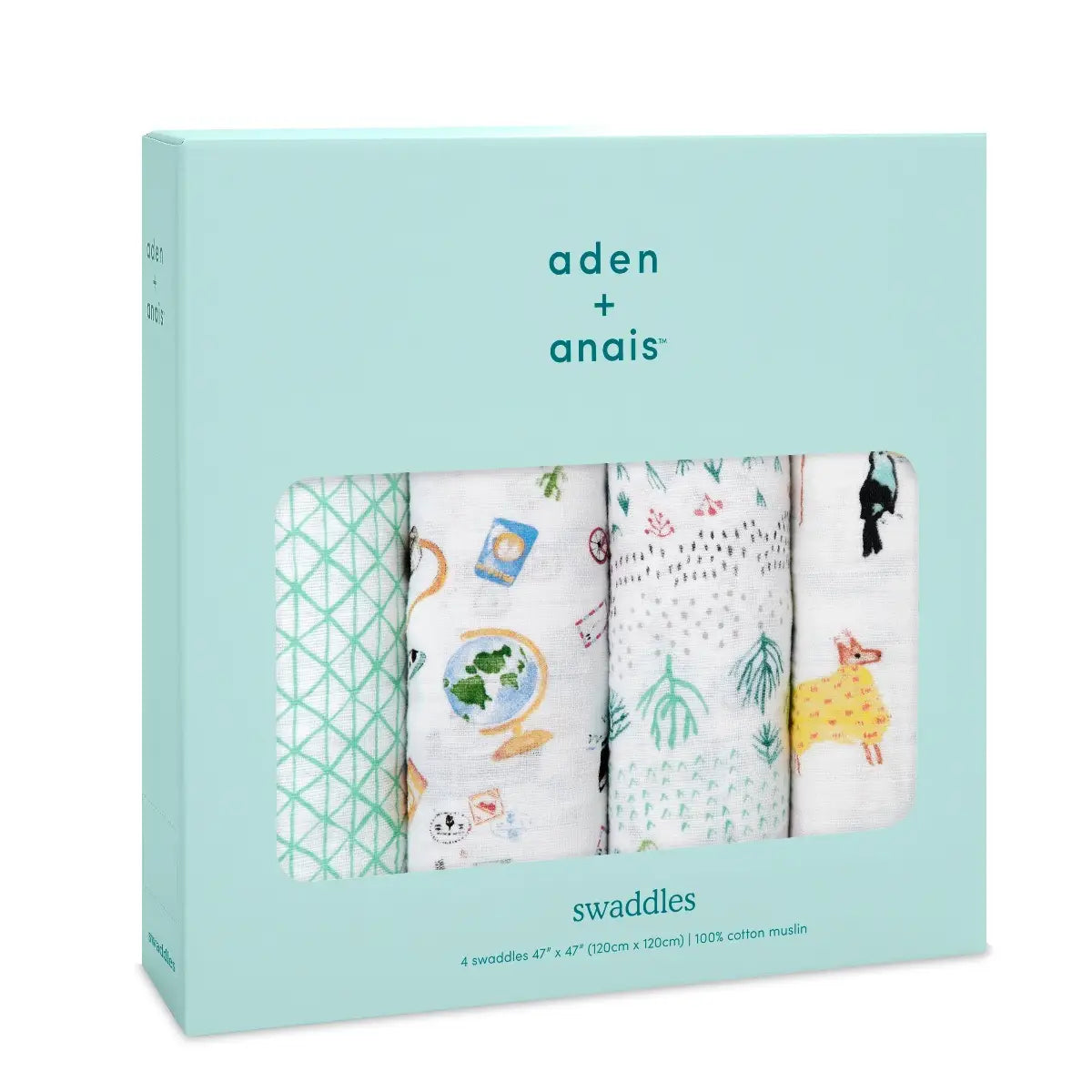 Cotton Muslin Swaddles 4pk