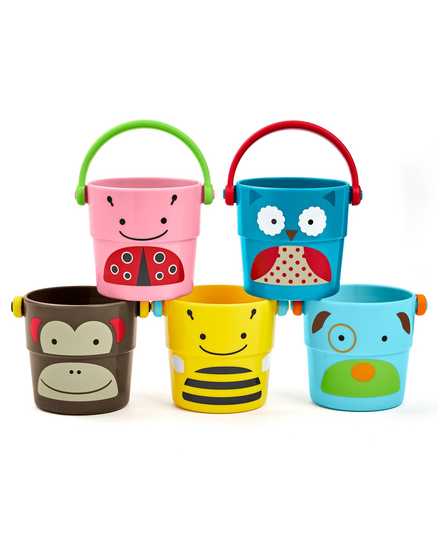 ZOO Stack & Pour Buckets Baby Bath Toy