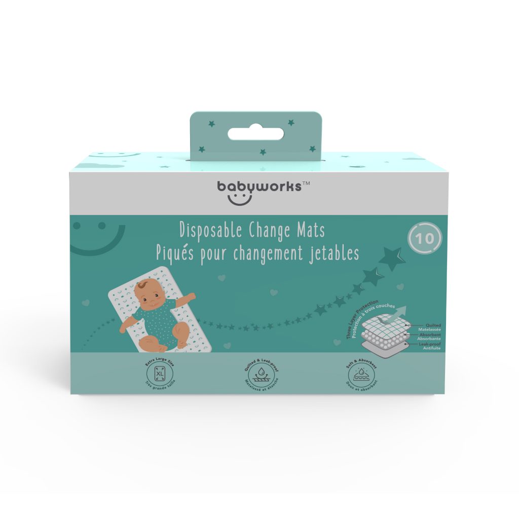 Disposable Diaper Change Mats 10 pk