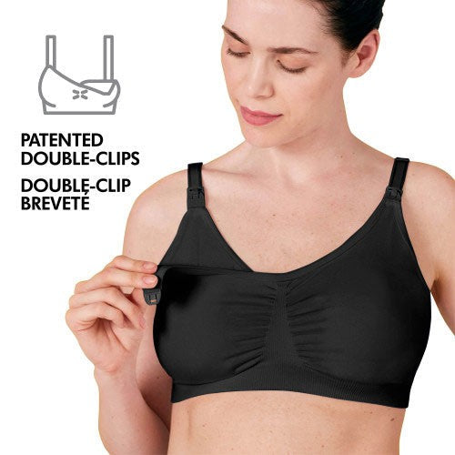 3-In-1 Nursing & Pumping Bra Black