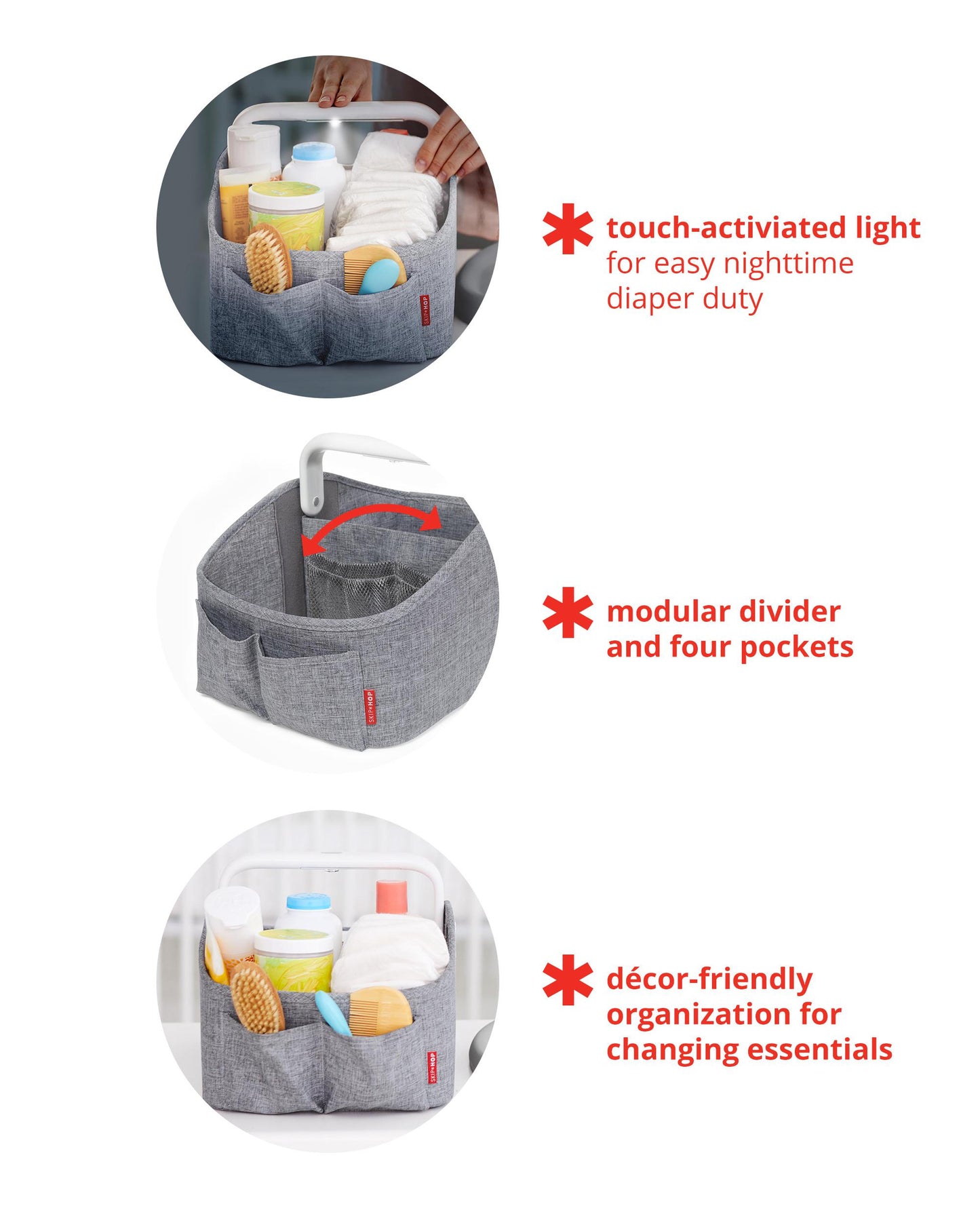 Light Up Diaper Caddy