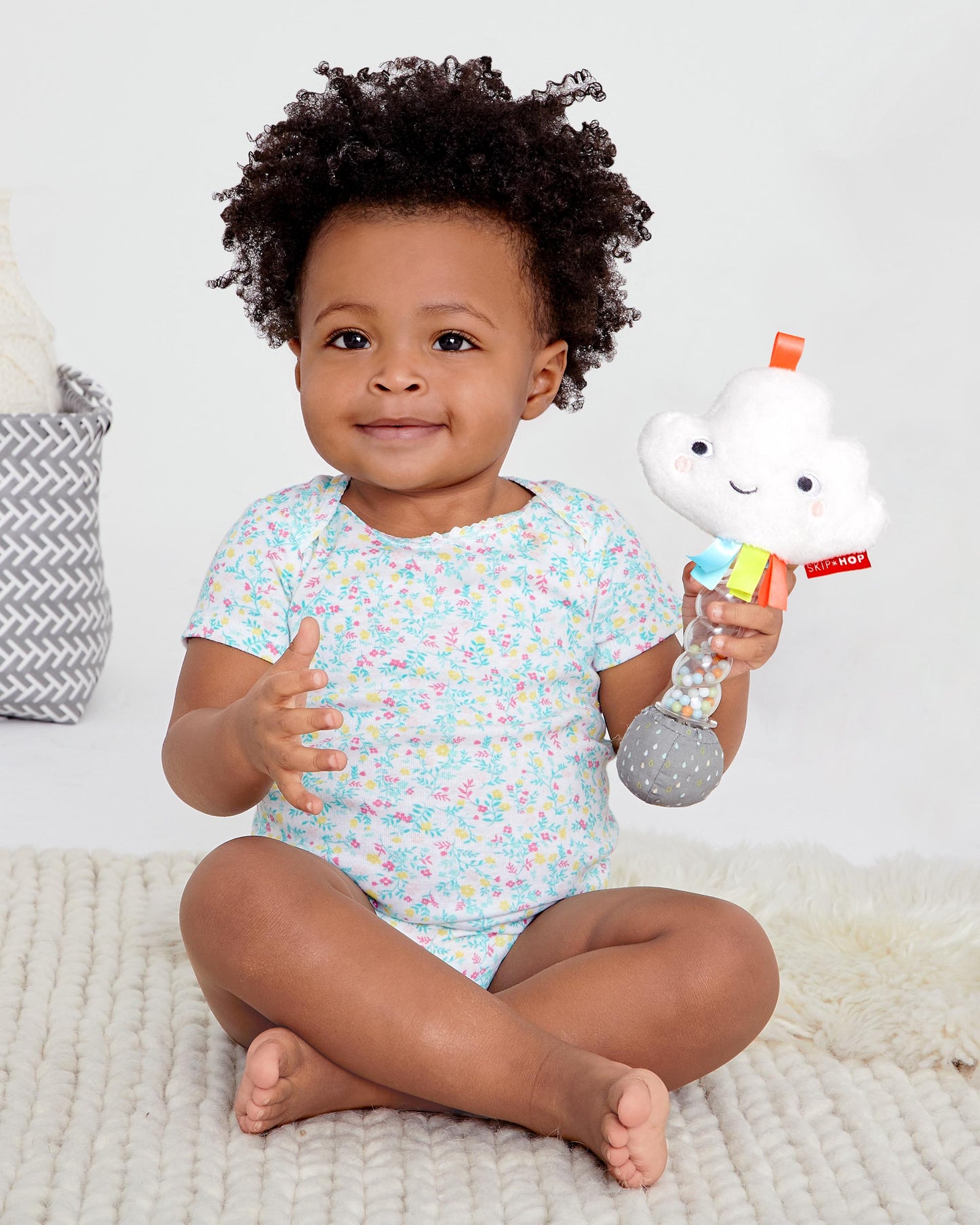 Silver Lining Cloud Rainstick Rattle