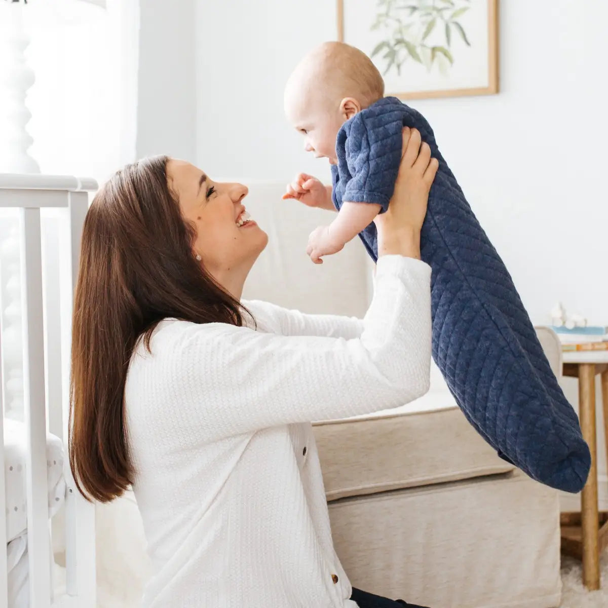 Quilted Easy Transition Denim Heather