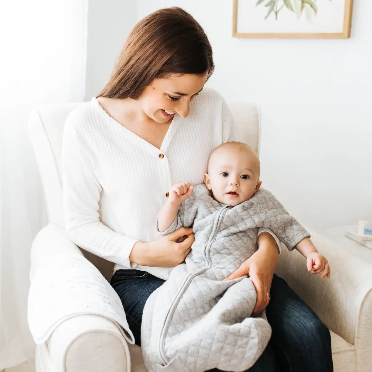 Quilted Easy Transition Gray Heather