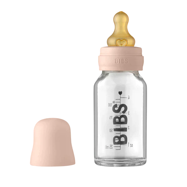 BIBS Baby Glass Bottle Complete Set Latex 100ml