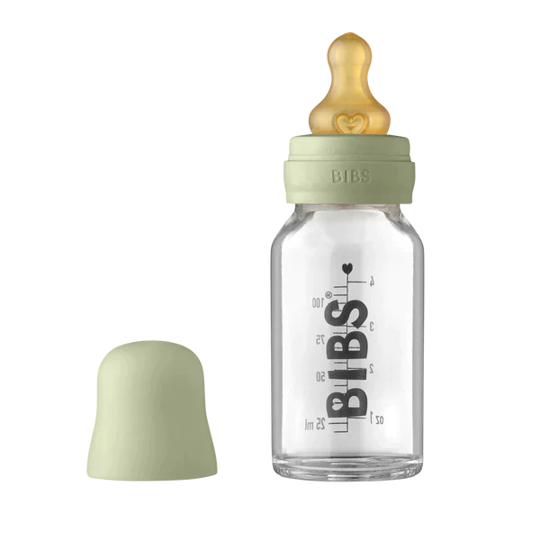 BIBS Baby Glass Bottle Complete Set Latex 100ml