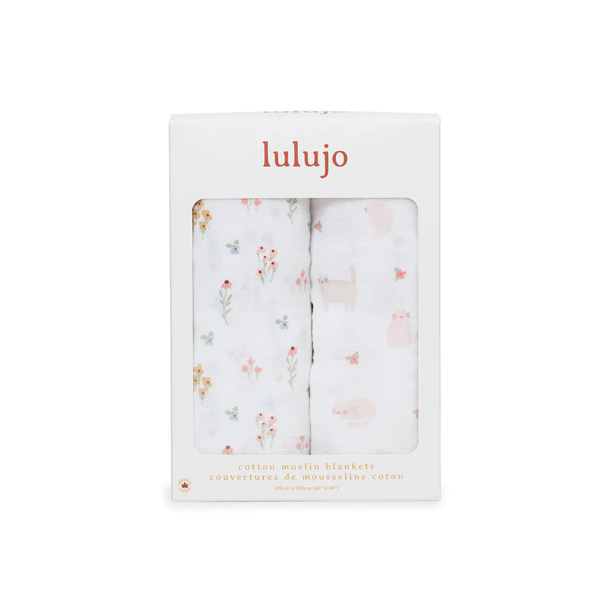 Lulujo Cotton Muslin Swaddle 2 pk