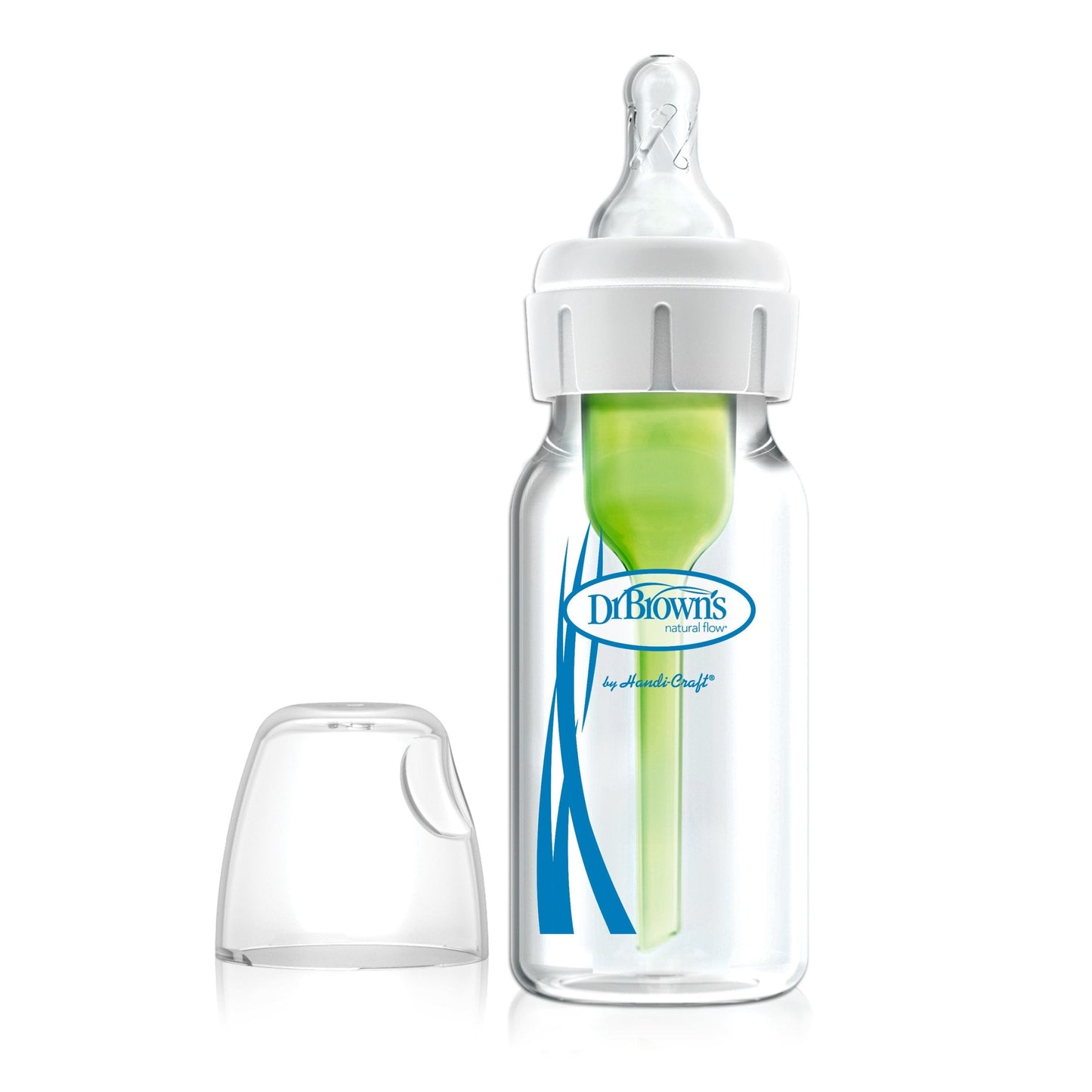 Natural Flow Options+ Anti-colic GLASS Bottle, 4oz/120 ml