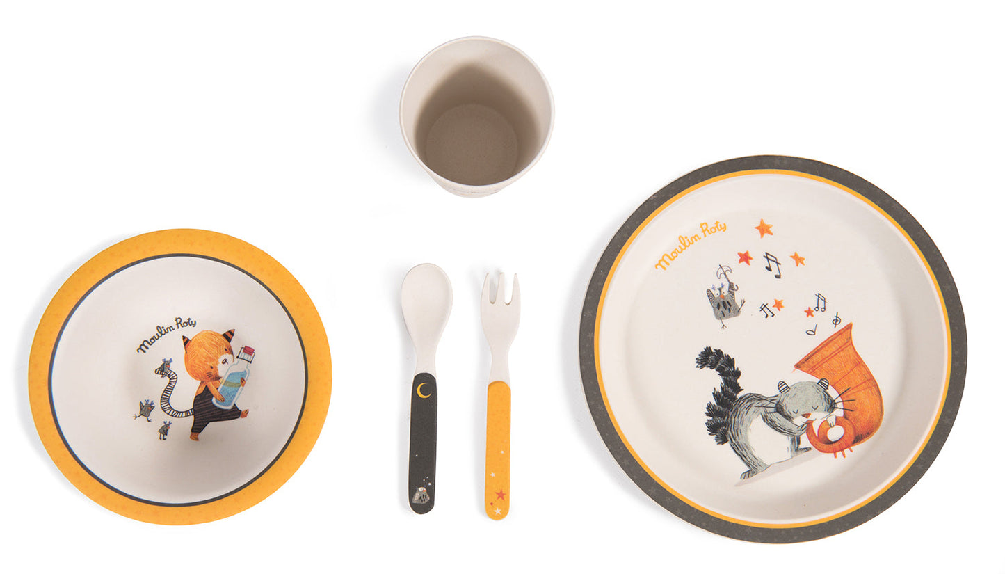 Baby Dish Set- Moustaches