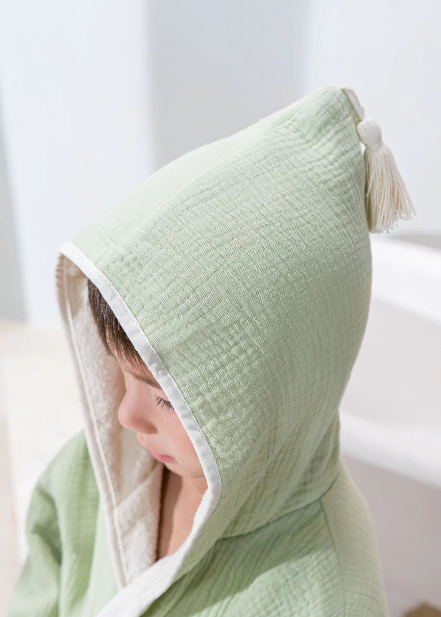 100% Organic Cotton Bathrobe Seafoam