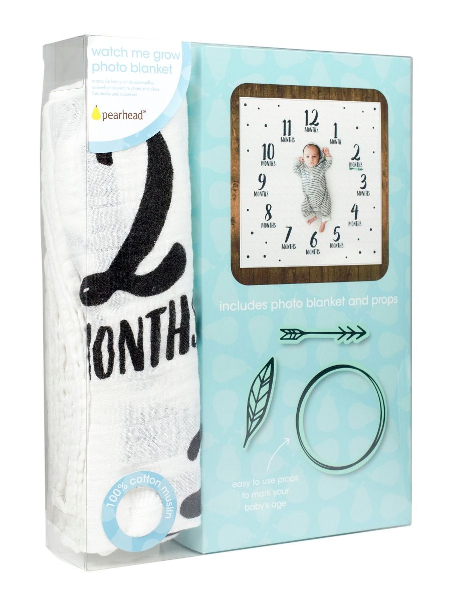 Watch Me Grow Photo Blanket Feathers