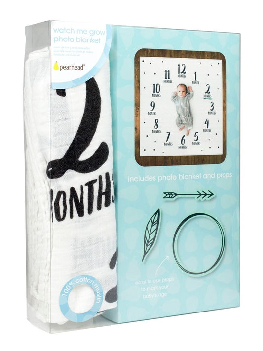 Watch Me Grow Photo Blanket Feathers