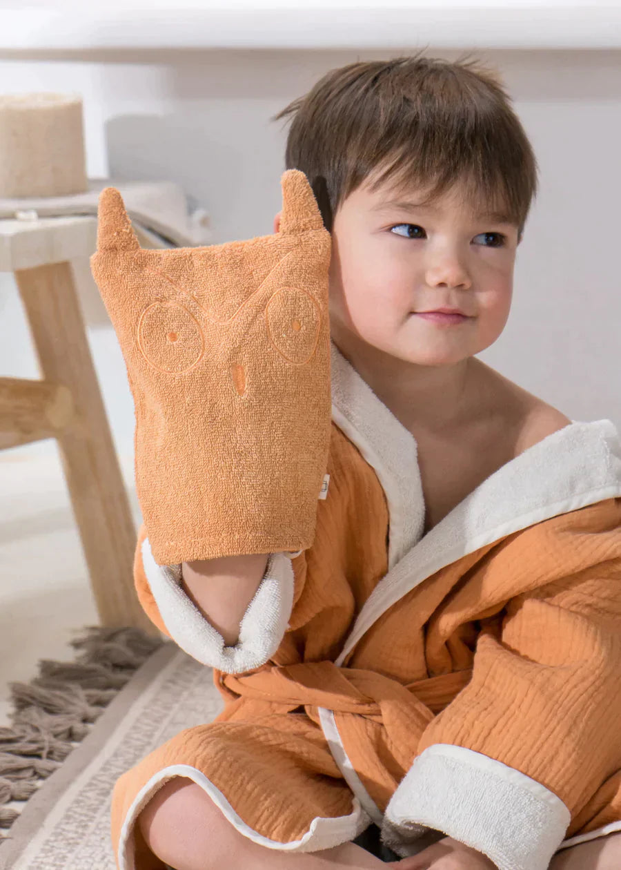 100% Organic Cotton wash Glove